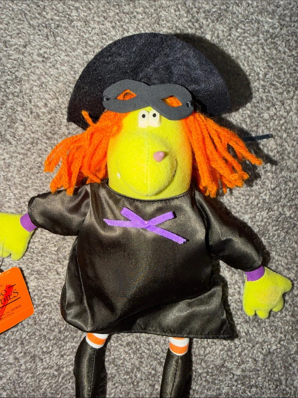 Vintage Hallmark Boo Buddies Cackles Halloween Witch 1986